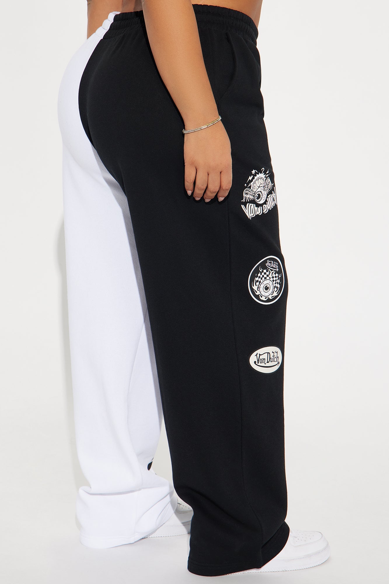 Von Dutch Legendary Wide Leg Pant - Black/combo