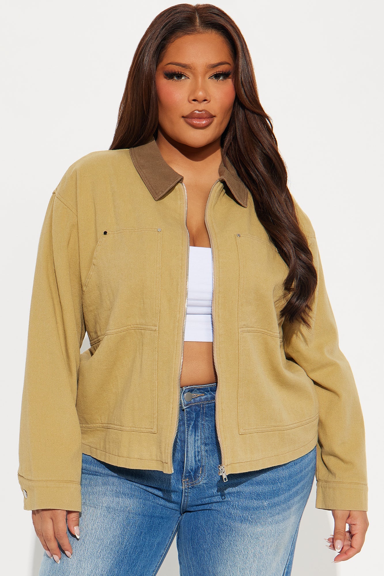 Leila Barn Jacket - Khaki