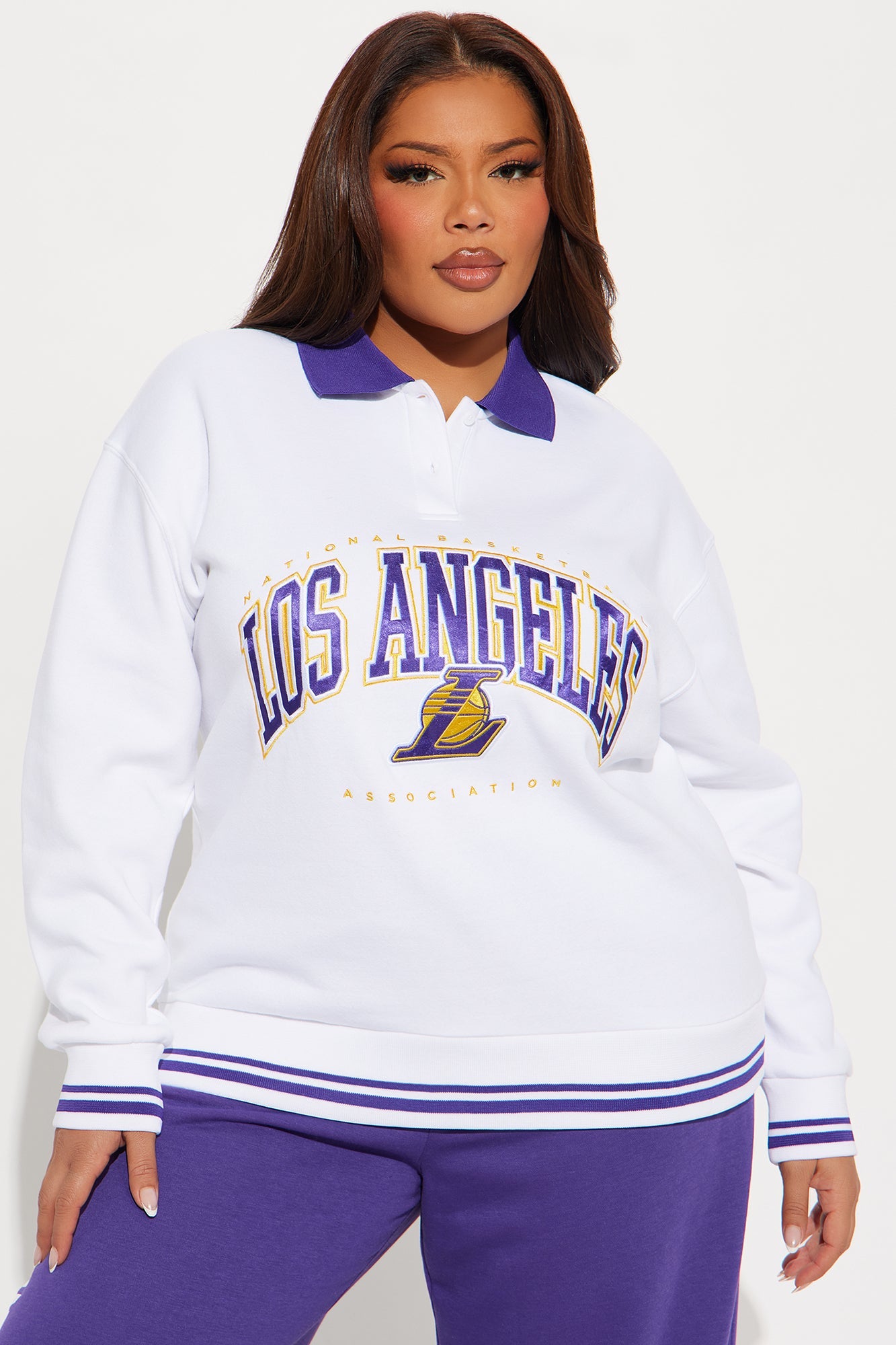 Lakers Warm Up Sweatshirt - White