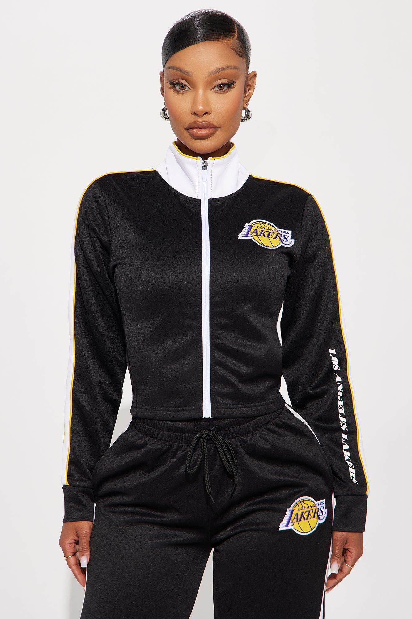 Lakers Halftime Zip Up Jacket - Black