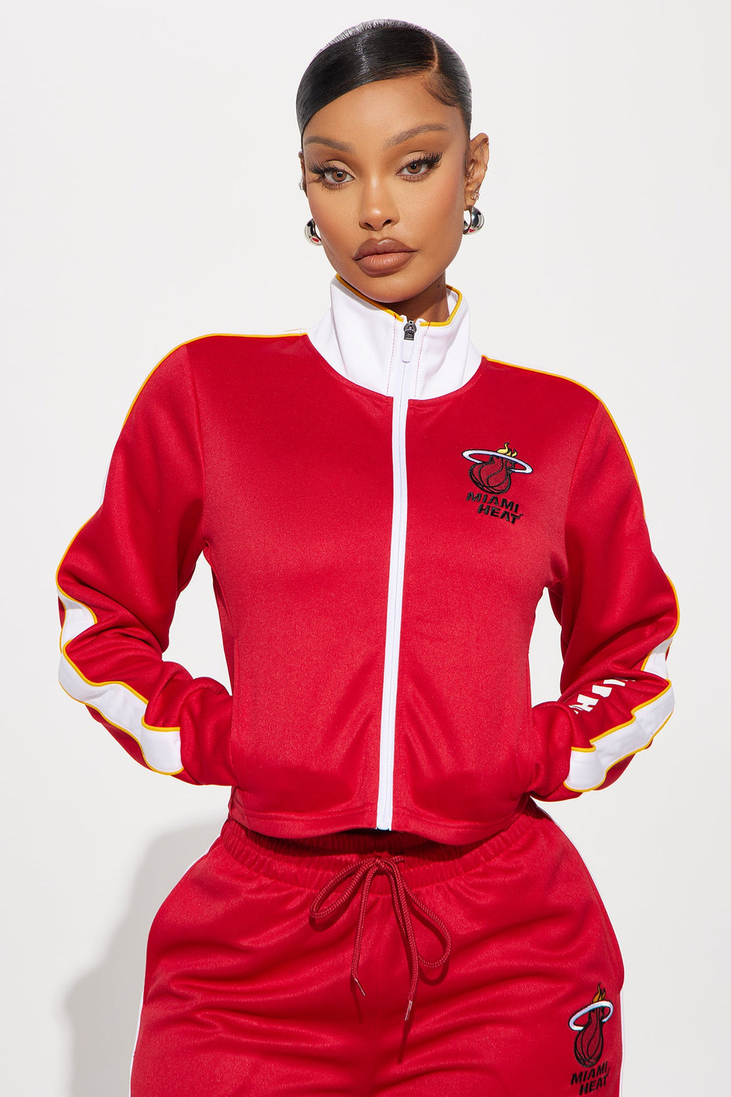 Miami Heat Halftime Track Jacket - Red