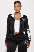 Raider Nation Zip Up Jacket - Black