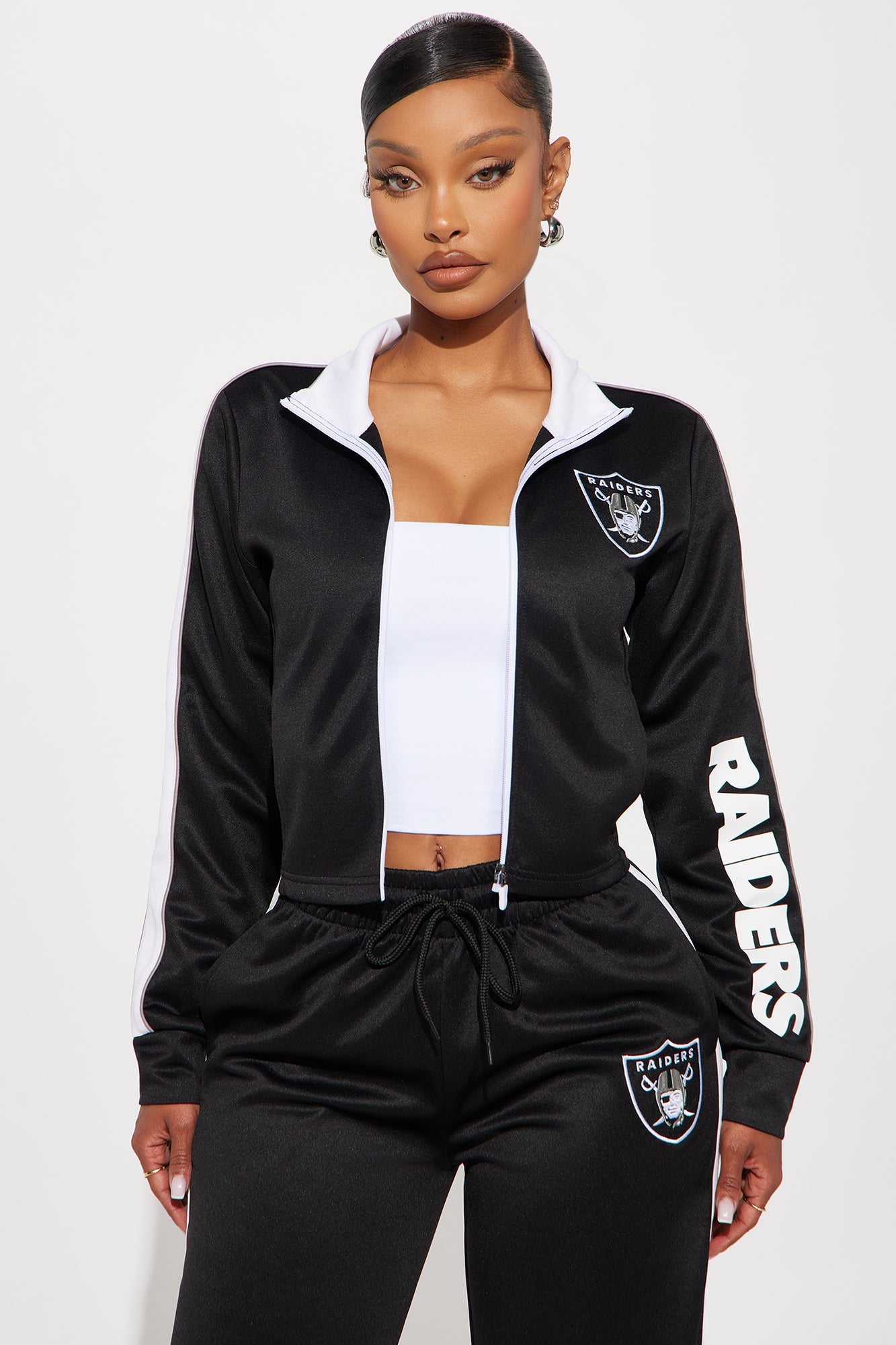 Raider Nation Zip Up Jacket - Black