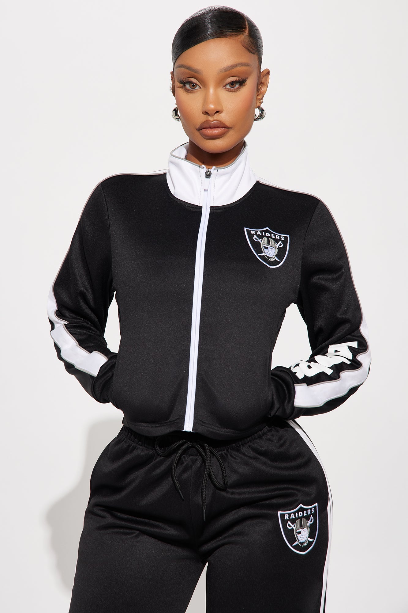 Raider Nation Zip Up Jacket - Black