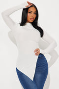 Harmony Ribbed Top - Ivory
