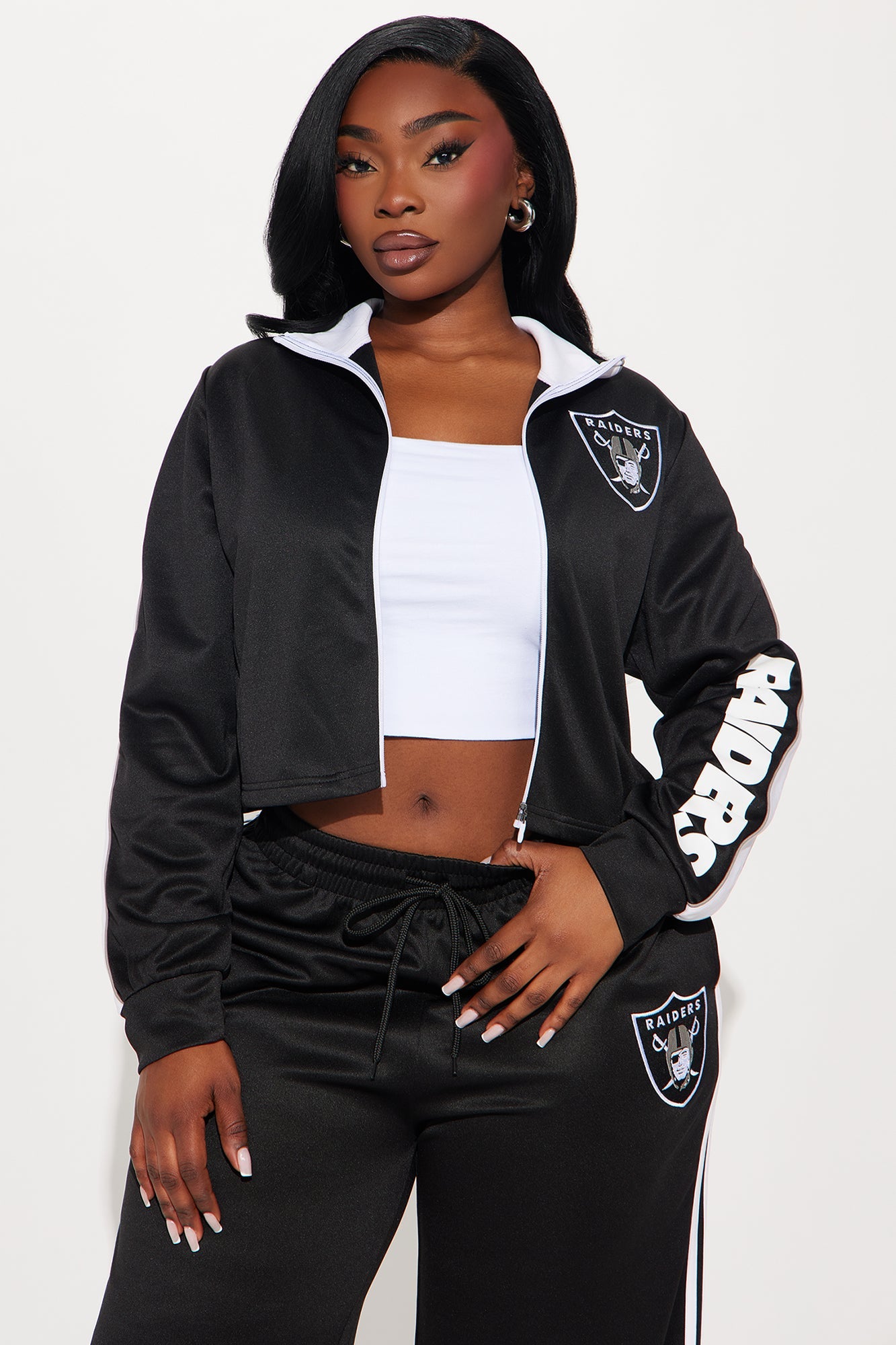 Raider Nation Zip Up Jacket - Black