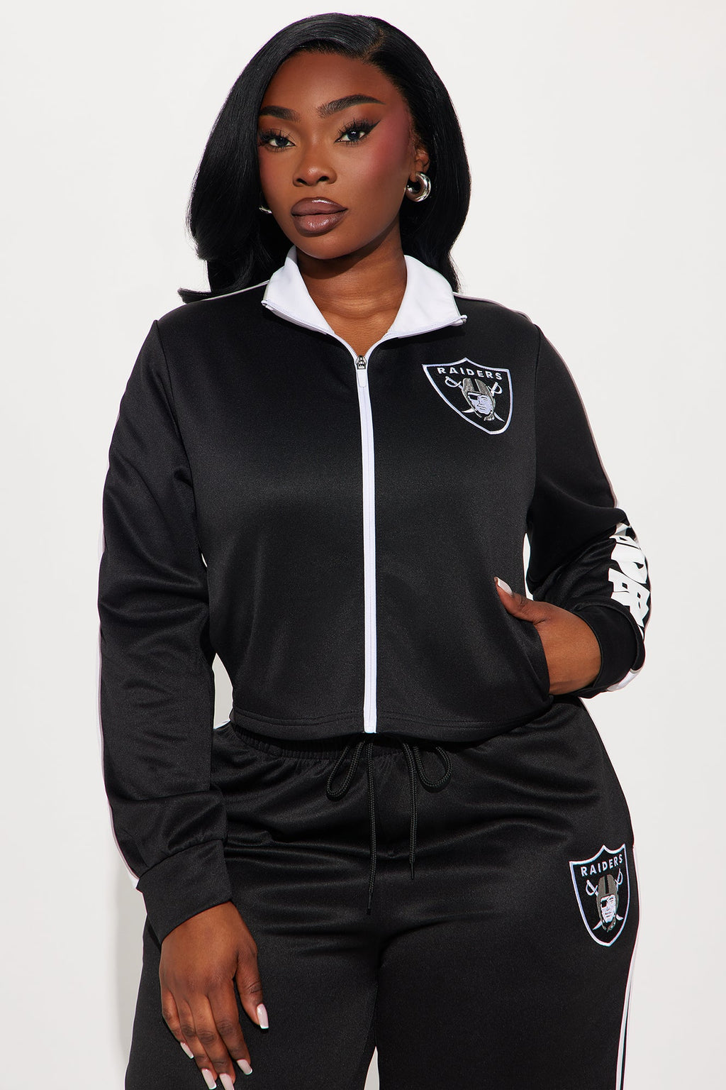 Raider Nation Zip Up Jacket - Black