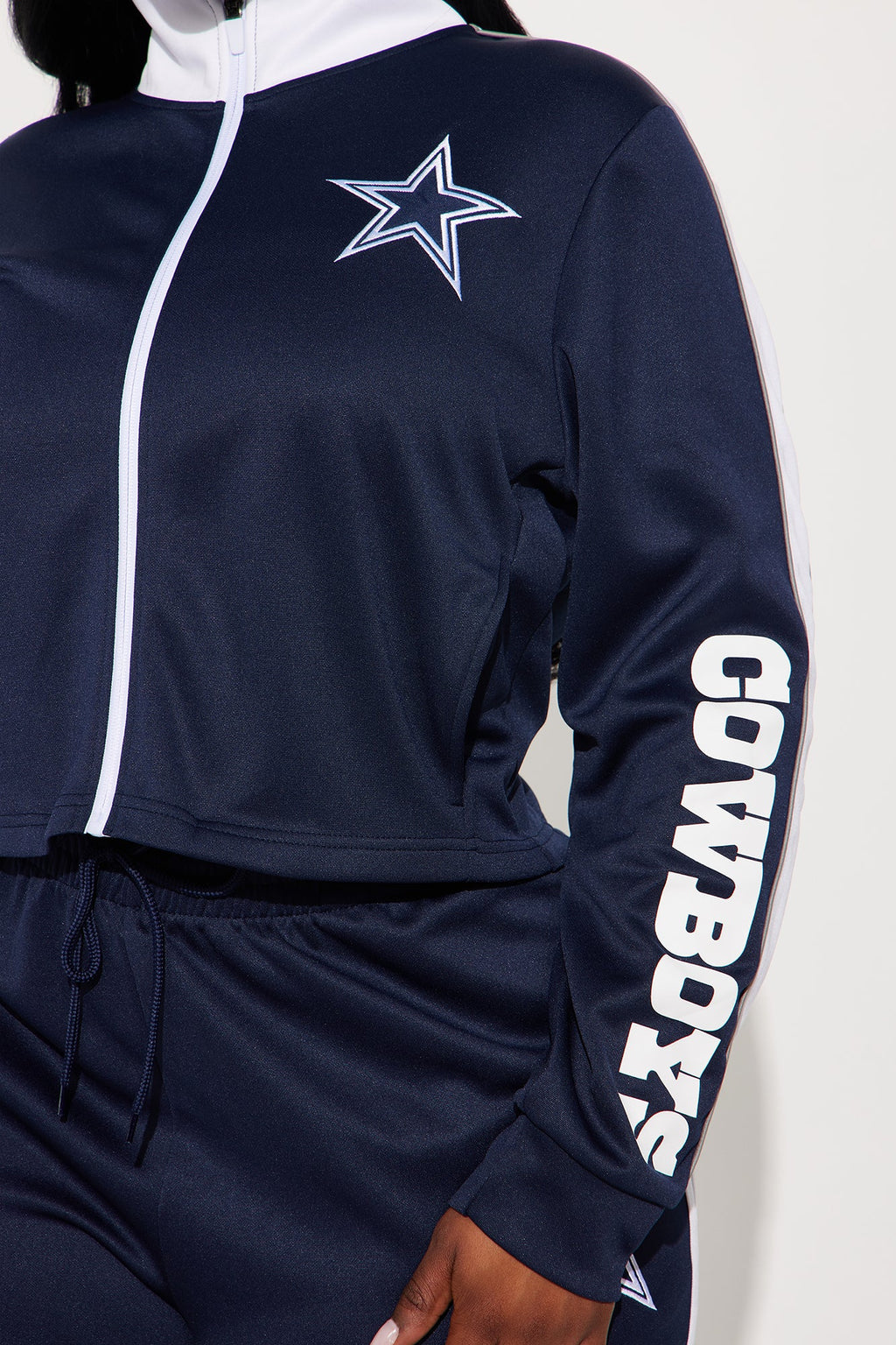 Cowboys Territory Zip Up Jacket - Navy
