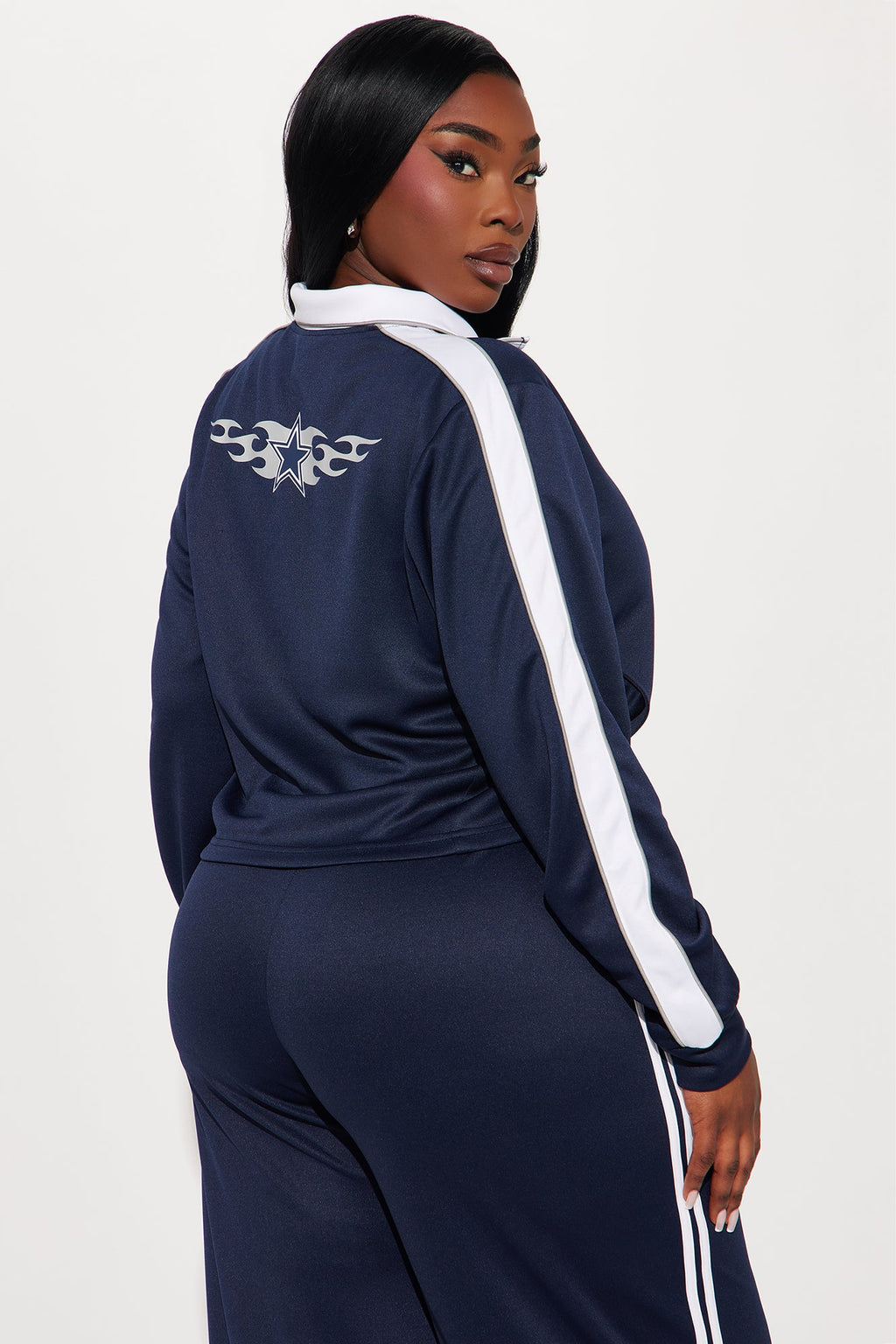 Cowboys Territory Zip Up Jacket - Navy