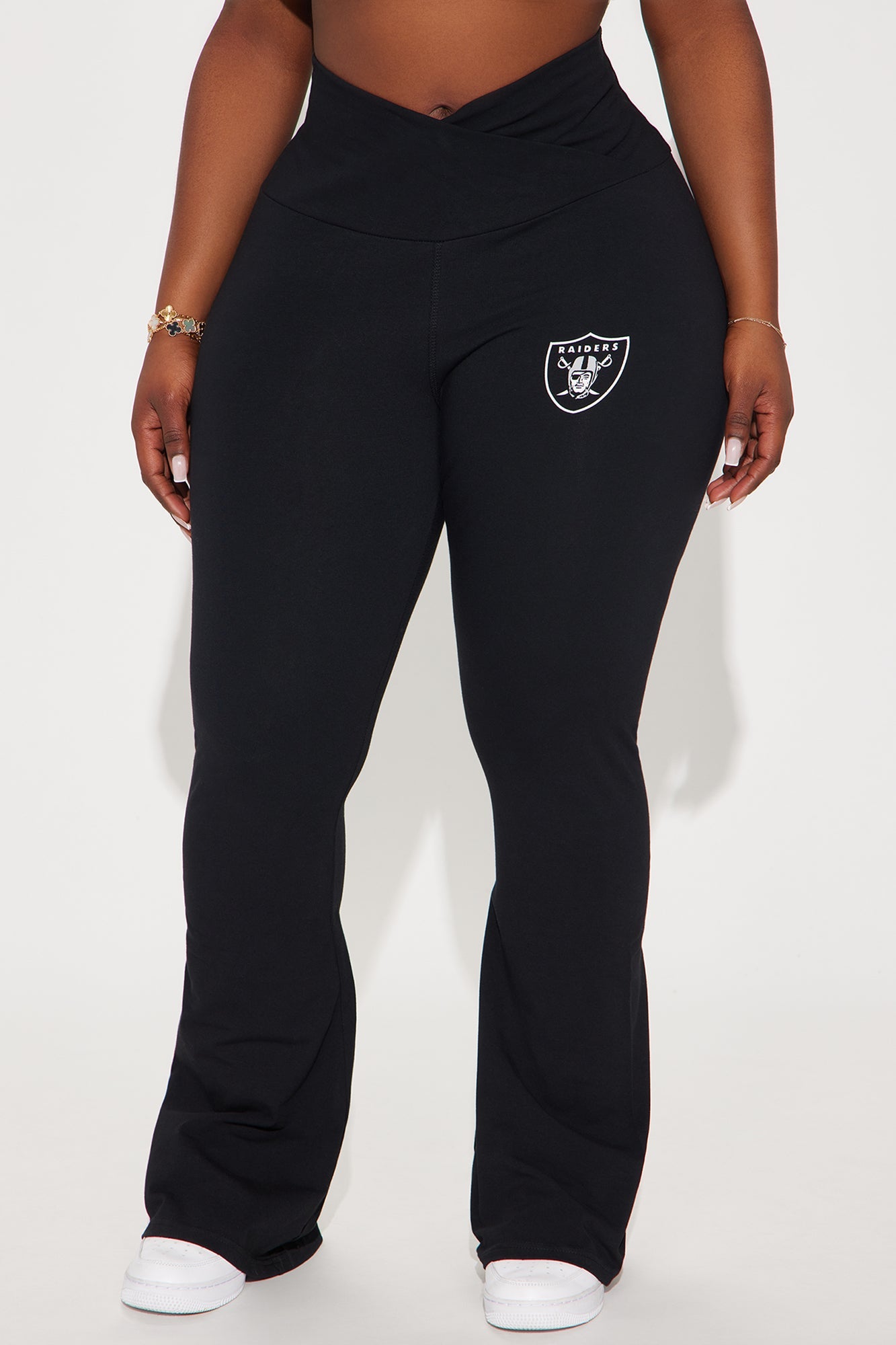 Here To Dominate Raiders Flare Pant - Black
