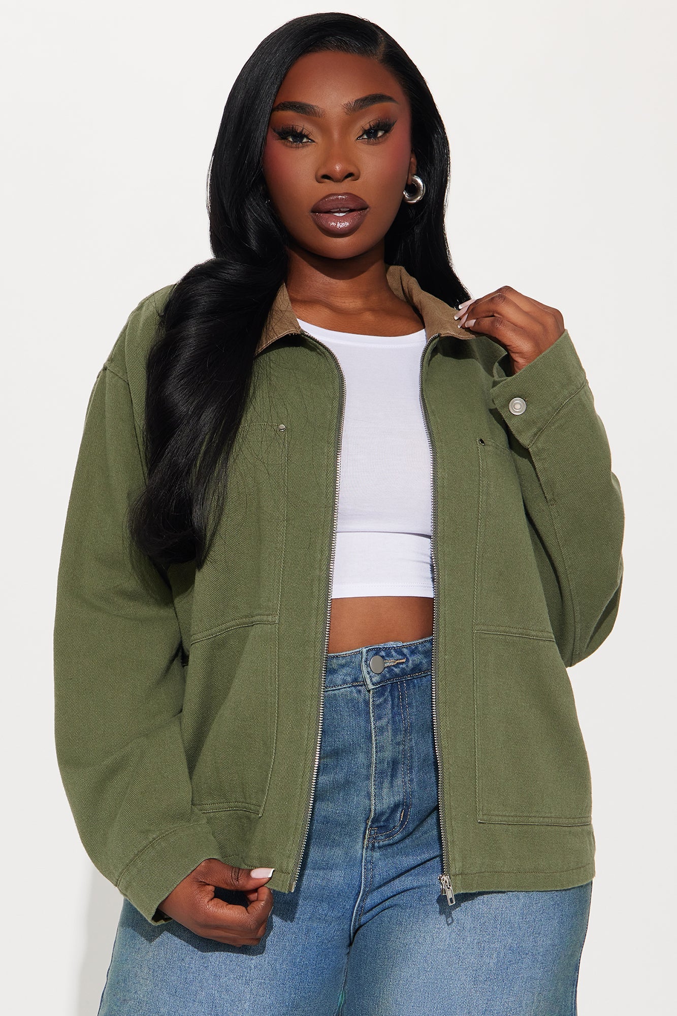 Leila Barn Jacket - Olive