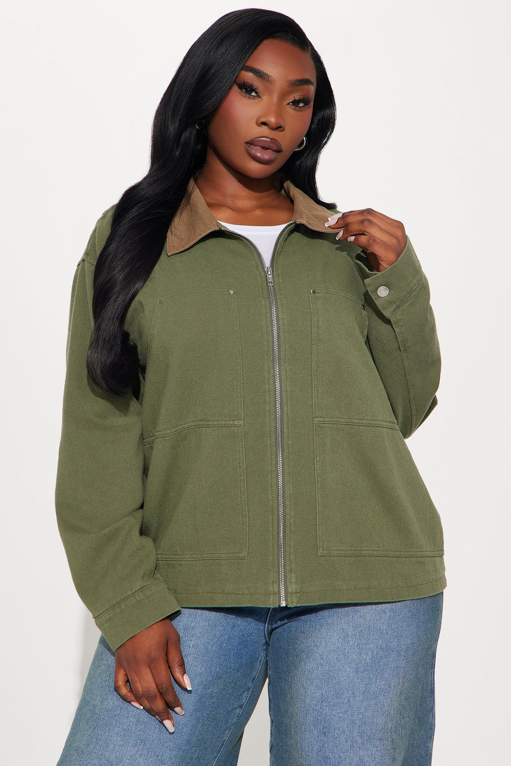 Leila Barn Jacket - Olive