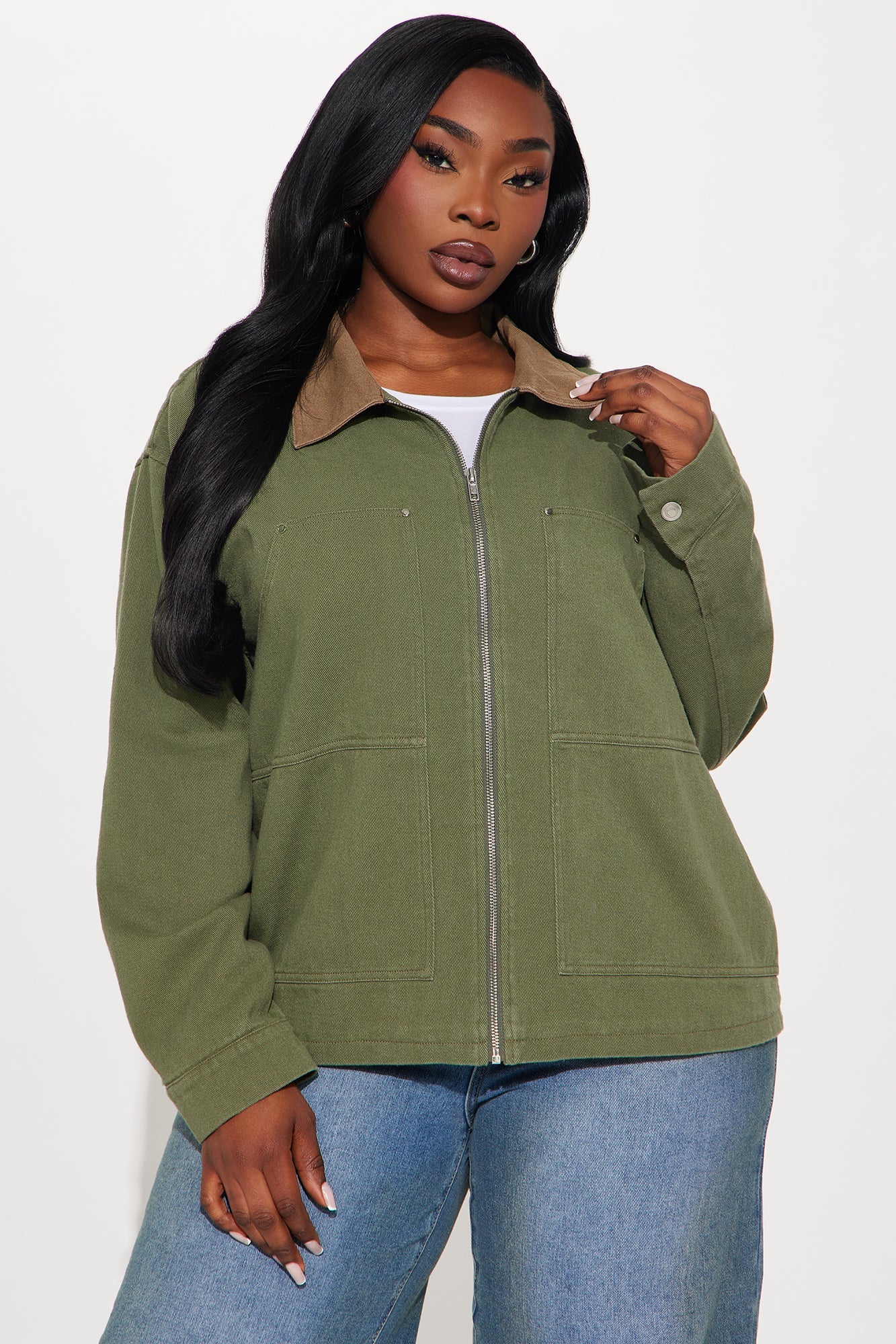 Leila Barn Jacket - Olive