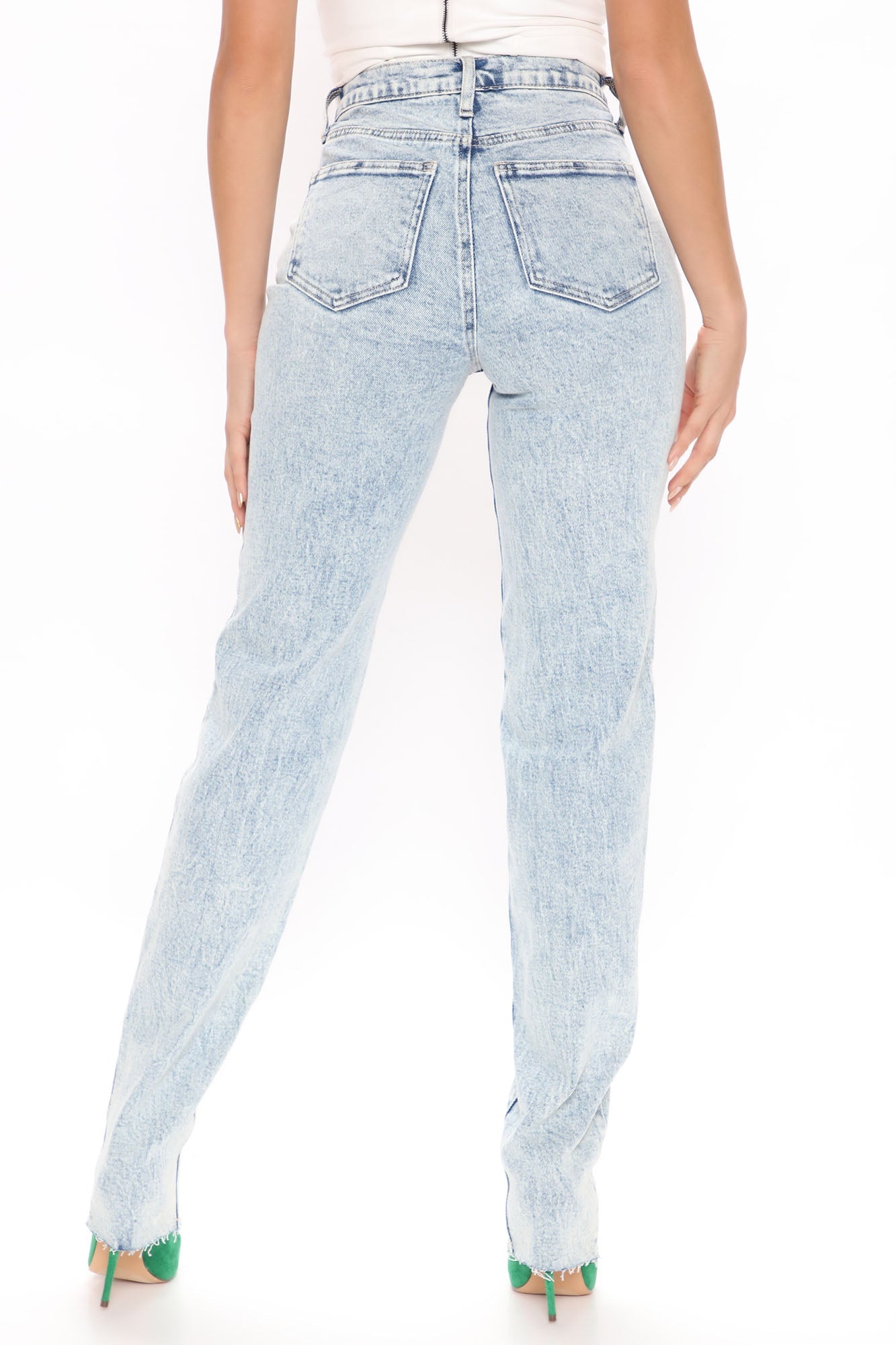 Tall Took Him By Surprise Slim Fit Boyfriend Jeans - Light Blue Wash