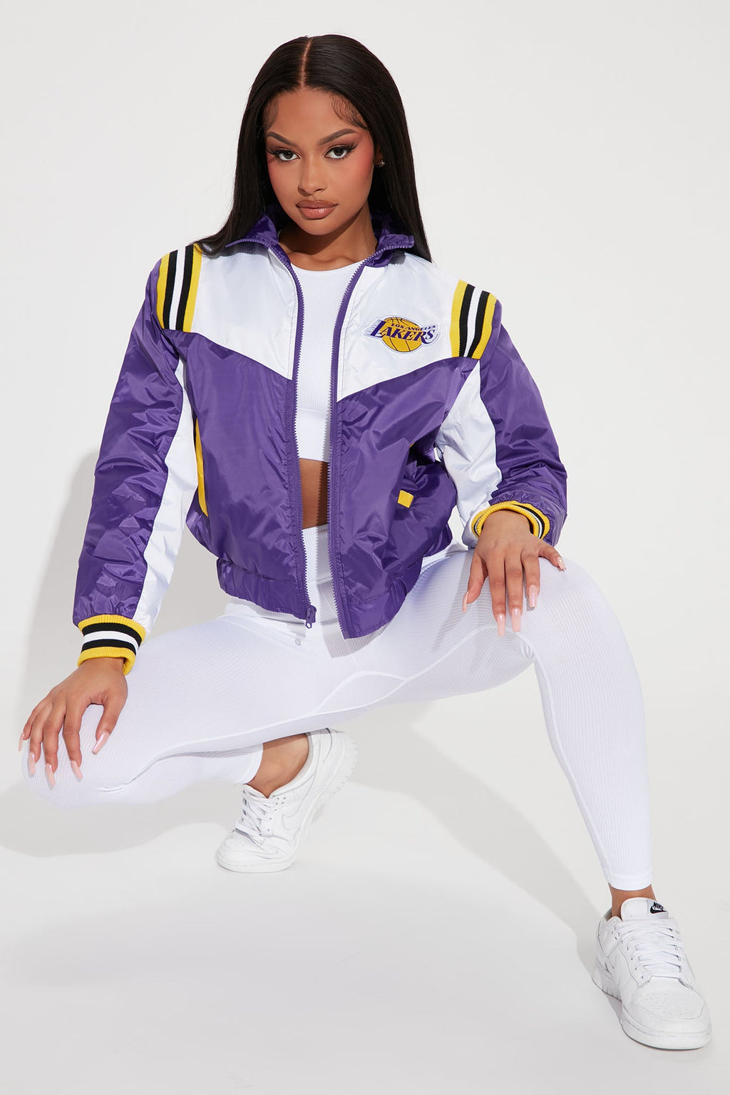 Lakers Overtime Puffer Jacket - Purple