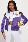 Lakers Overtime Puffer Jacket - Purple