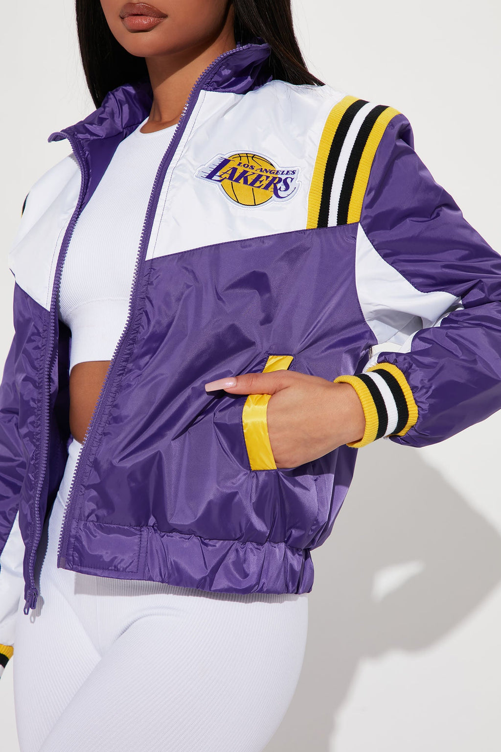 Lakers Overtime Puffer Jacket - Purple
