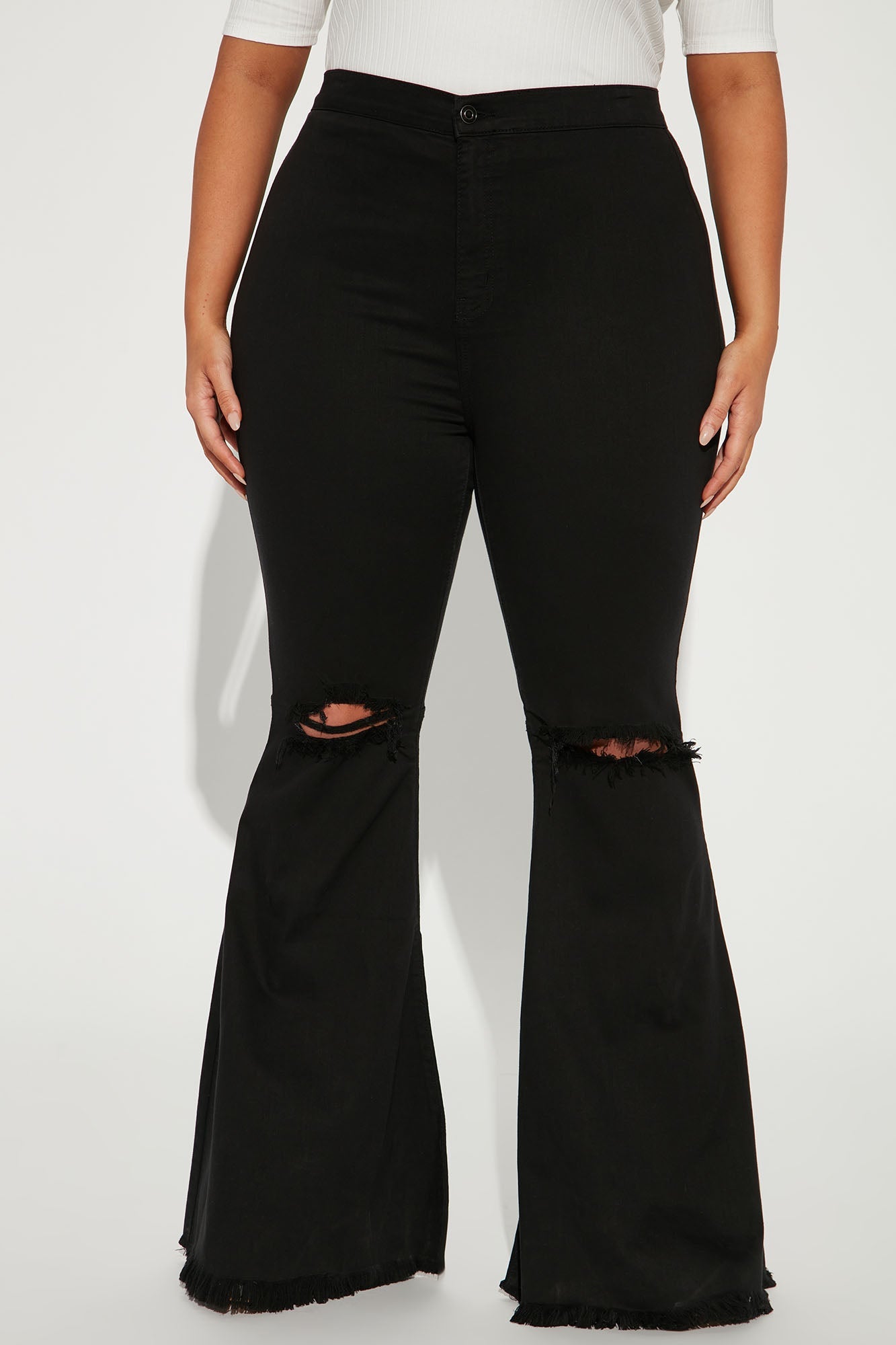 Mystery Solved Extreme Bell Bottom Jeans - Black