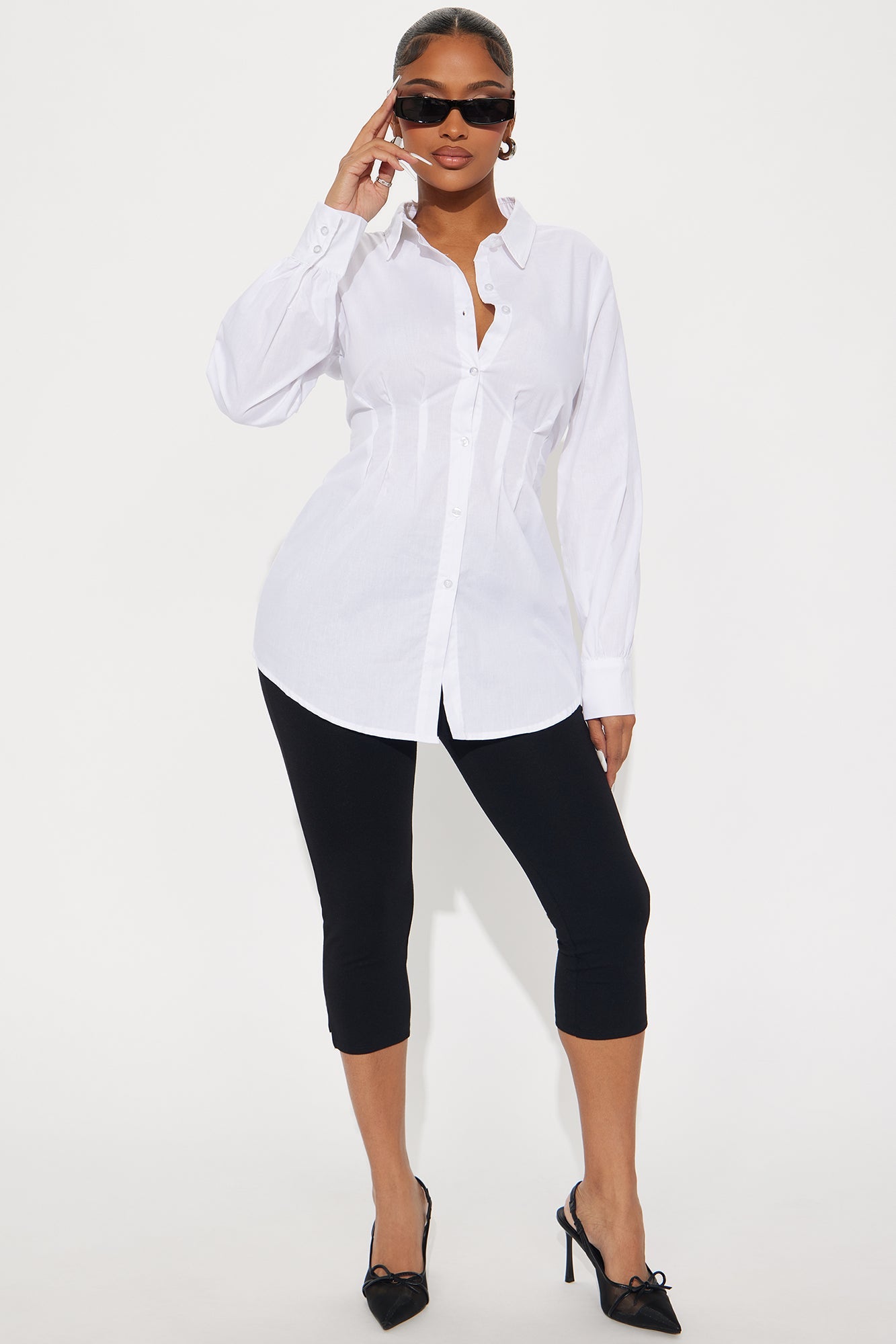 Charmed Life Poplin Shirt - Off White
