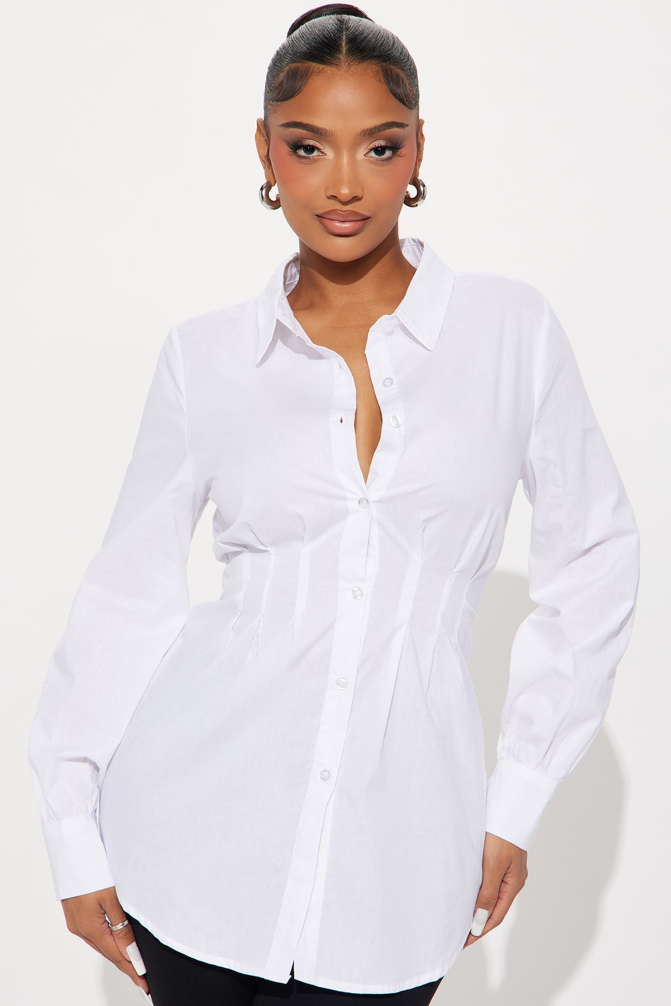 Charmed Life Poplin Shirt - Off White