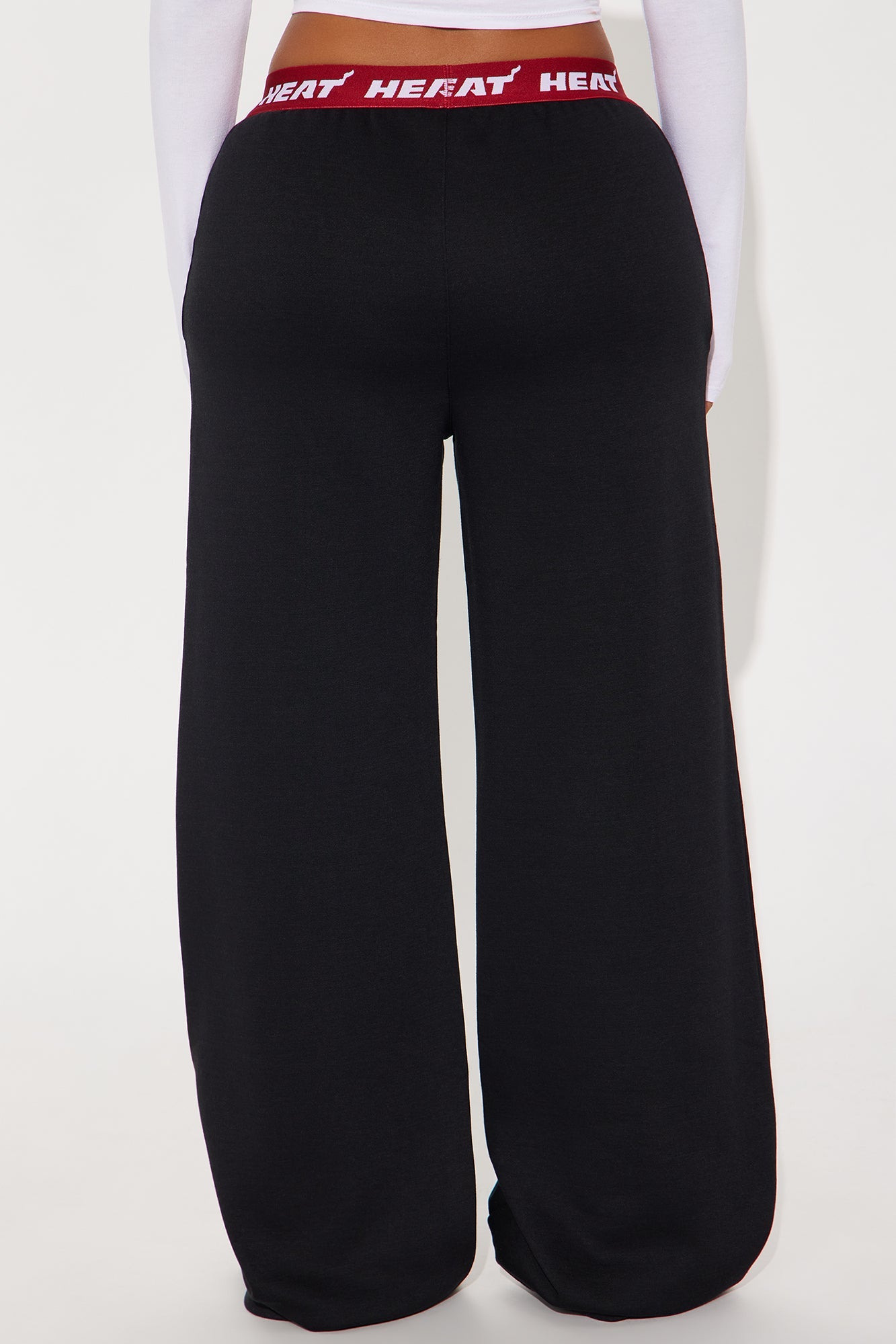 Miami Heat Free Throw Wide Leg Pant - Black