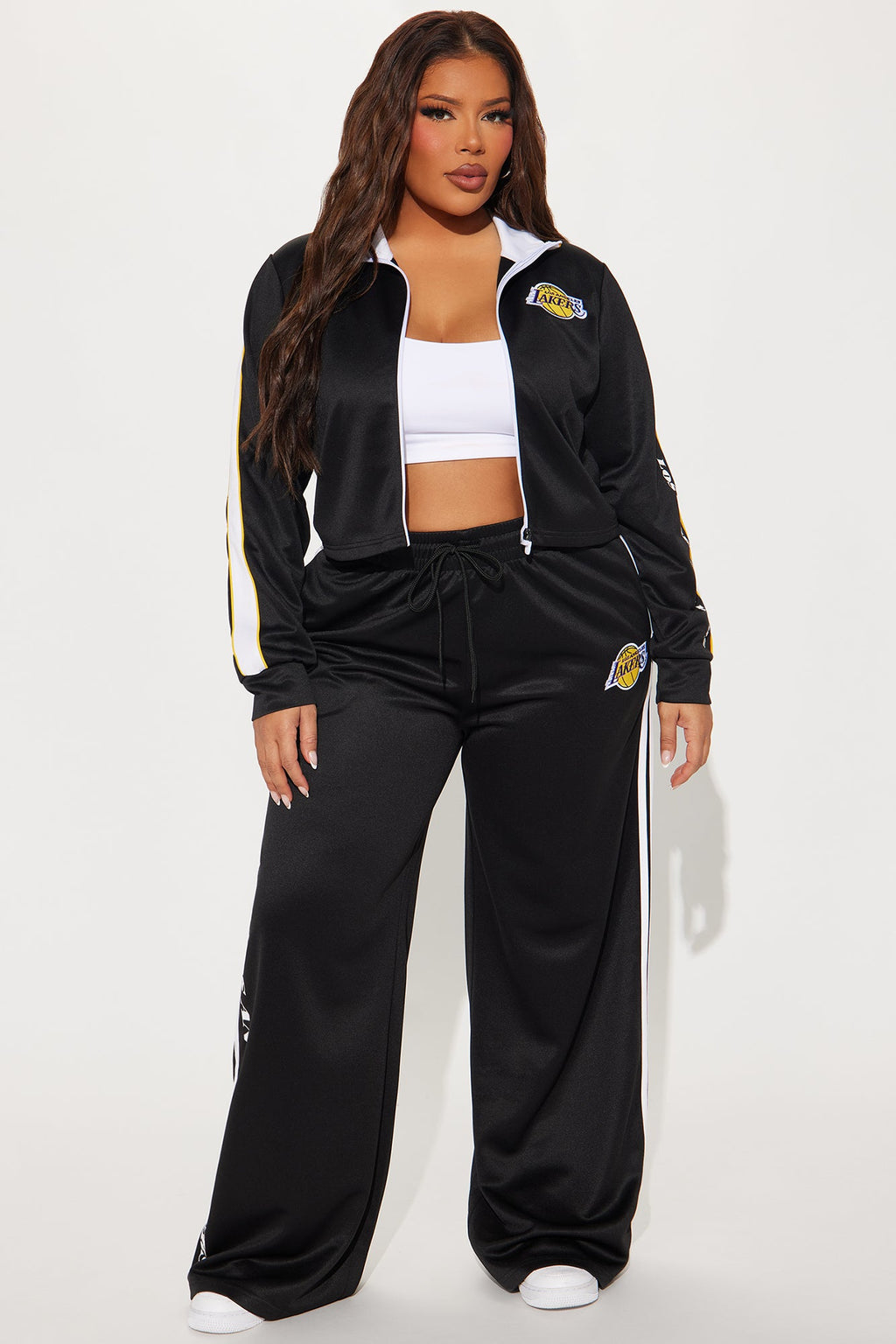 Lakers Halftime Zip Up Jacket - Black