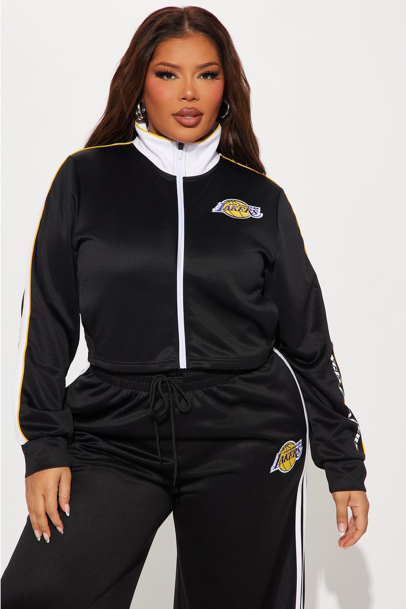 Lakers Halftime Zip Up Jacket - Black