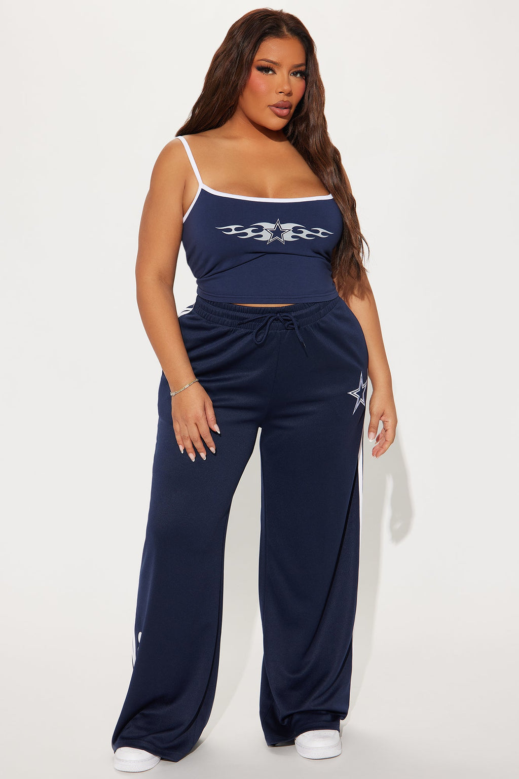 Cowboys Territory Crop Top - Navy