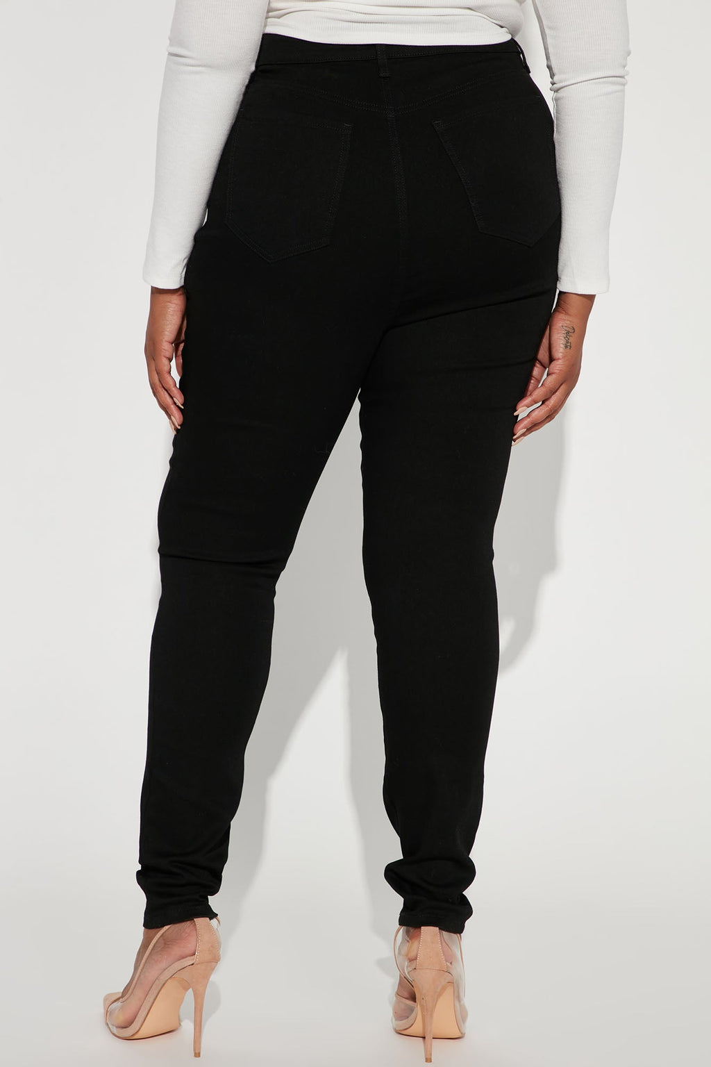 Tall Flex Game Strong Super High Rise Skinny Jeans - Black