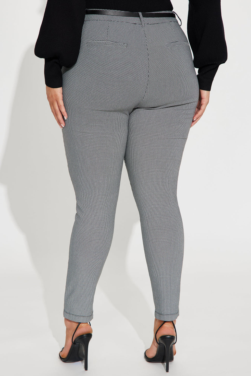 Keep It Up Plaid Pants - Black/combo