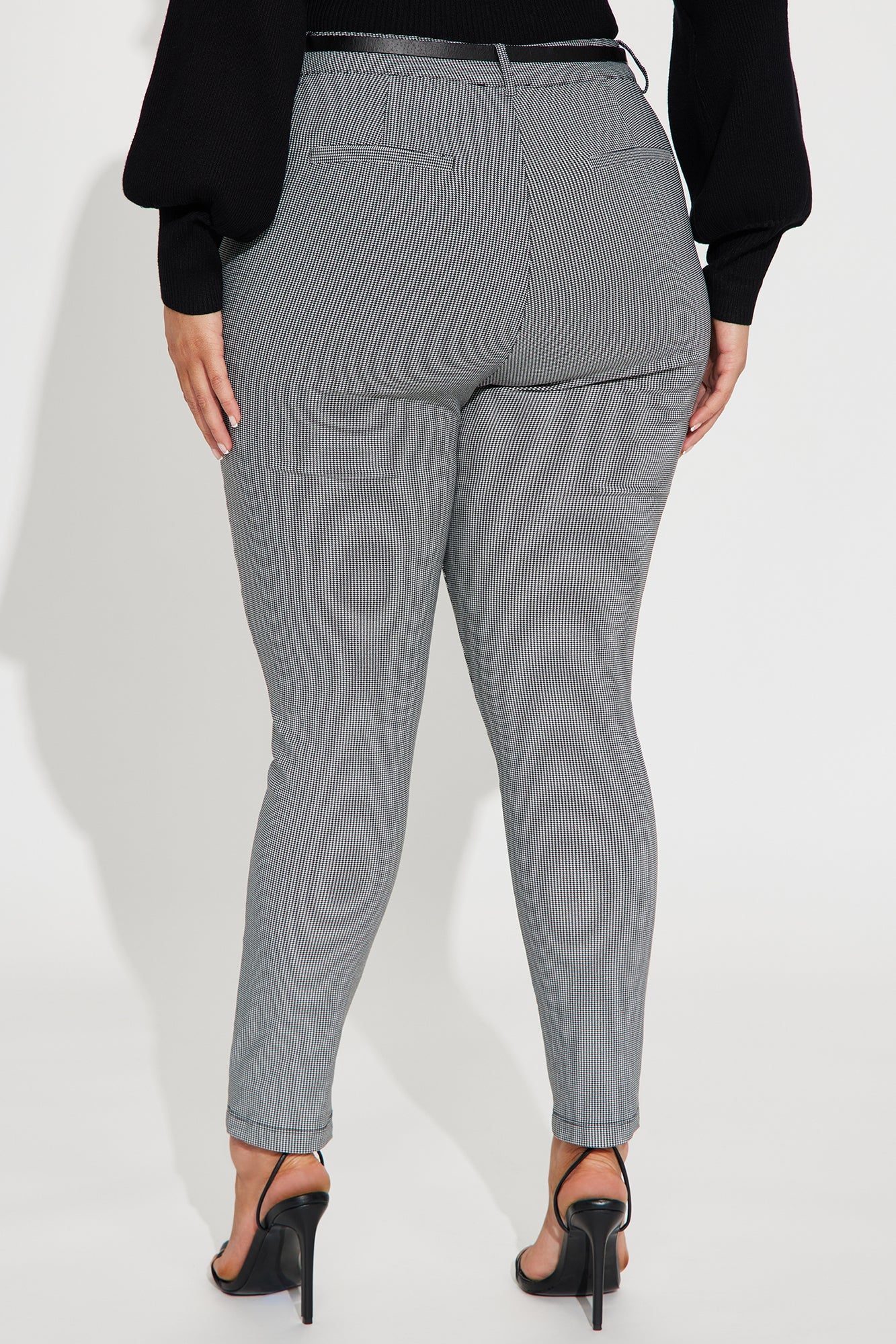 Keep It Up Plaid Pants - Black/combo