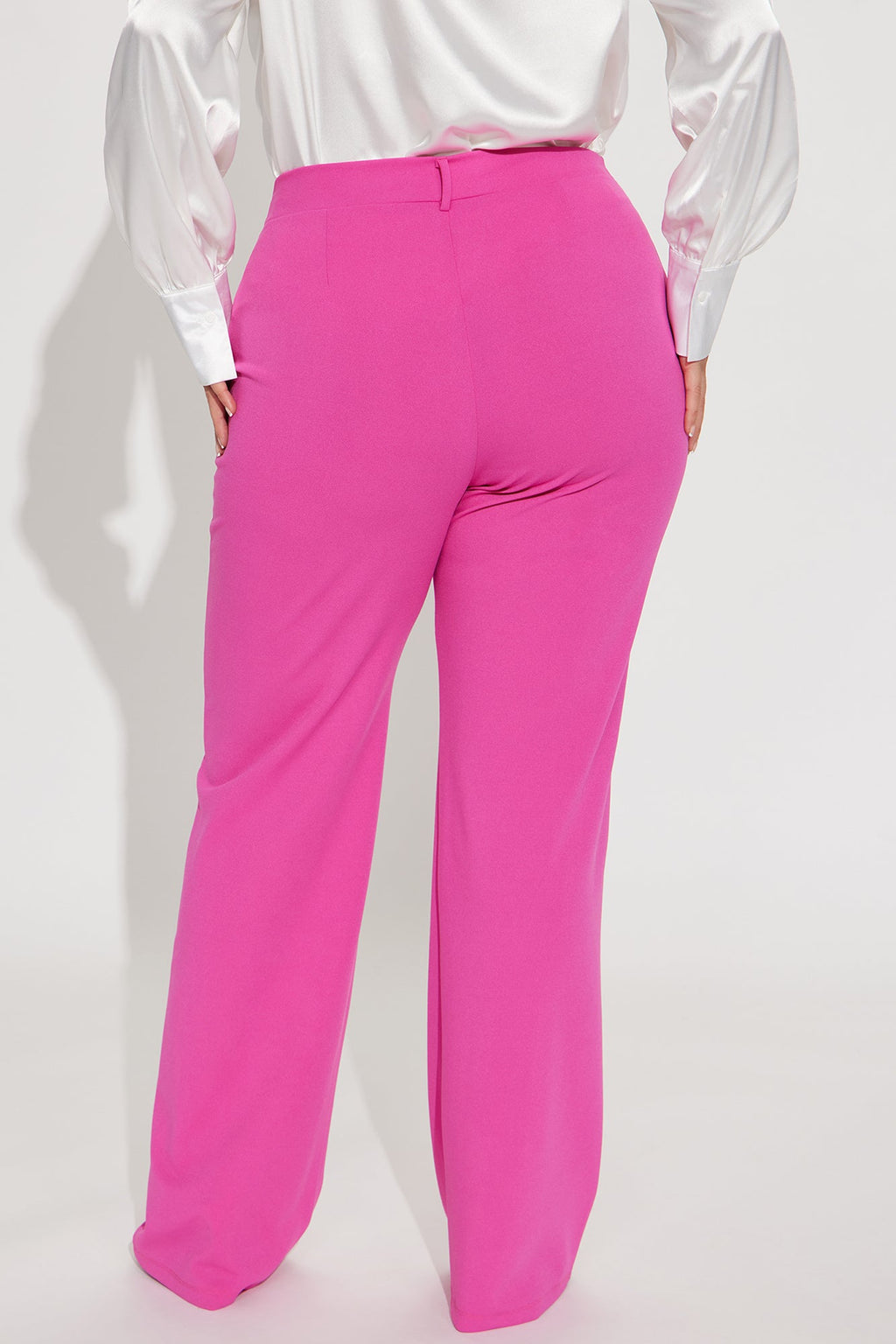 Heidi Wide Leg Trouser Pant - Fuchsia