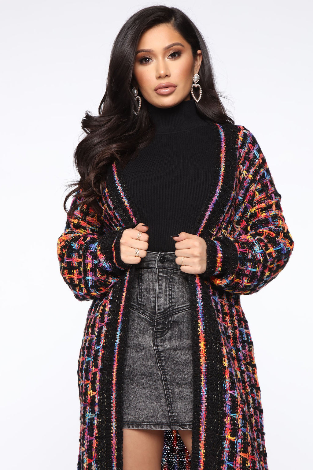 Paint The Skies Cardigan - Black/combo