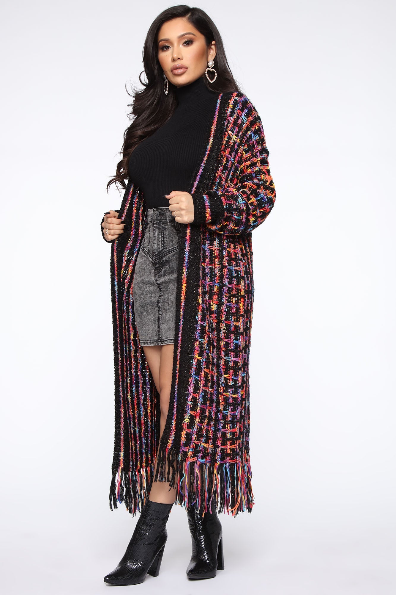 Paint The Skies Cardigan - Black/combo