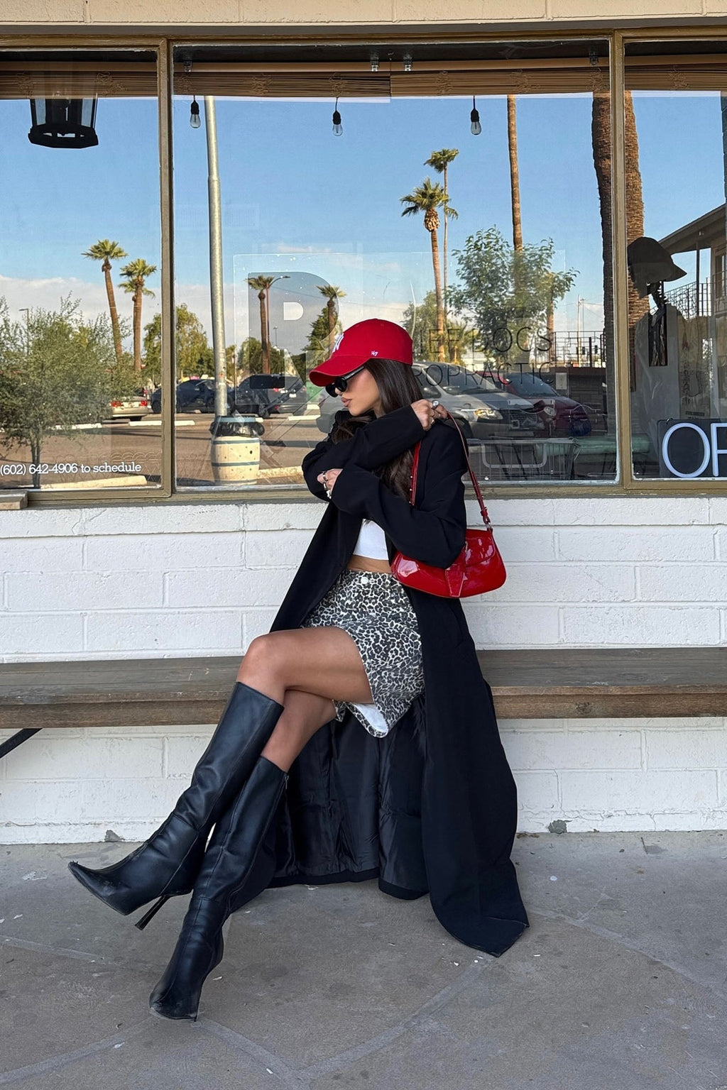 Take A Hint Trench - Black