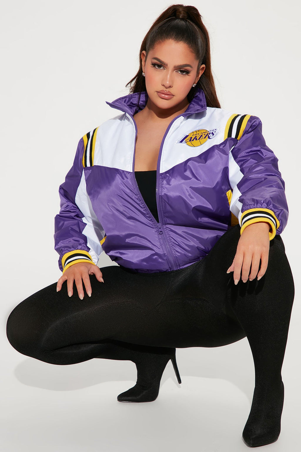 Lakers Overtime Puffer Jacket - Purple
