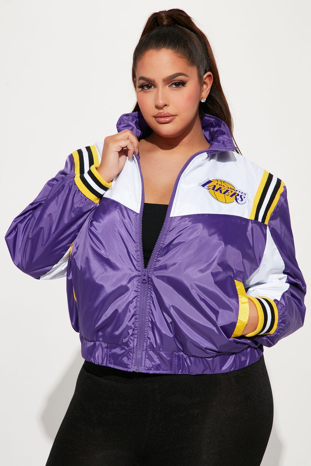 Lakers Overtime Puffer Jacket - Purple