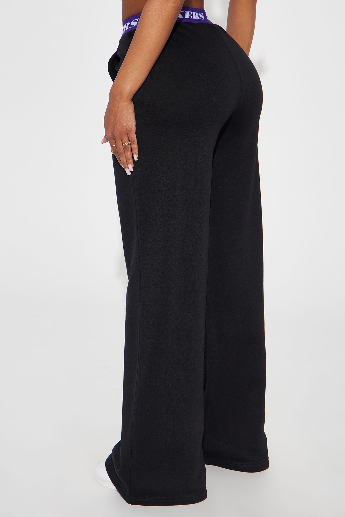 Lakers Free Throw Wide Leg Pant - Black