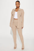 Charlotte Sweater Pant Set - Taupe