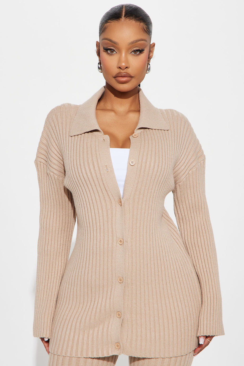 Charlotte Sweater Pant Set - Taupe