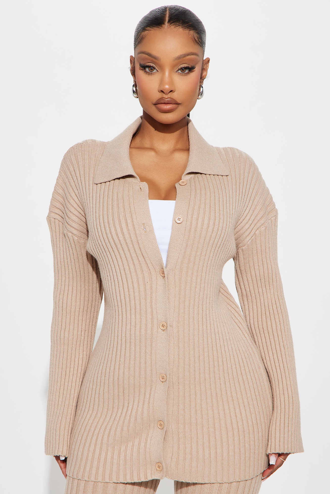 Charlotte Sweater Pant Set - Taupe