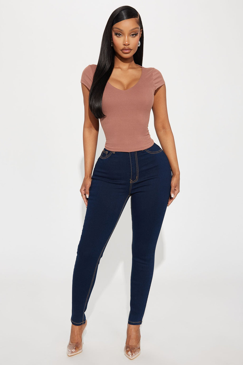 Lani Double Lined Top - Mocha