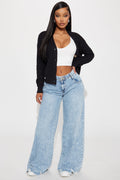 Indigo Low Rise Wide Leg Jeans - Light Wash