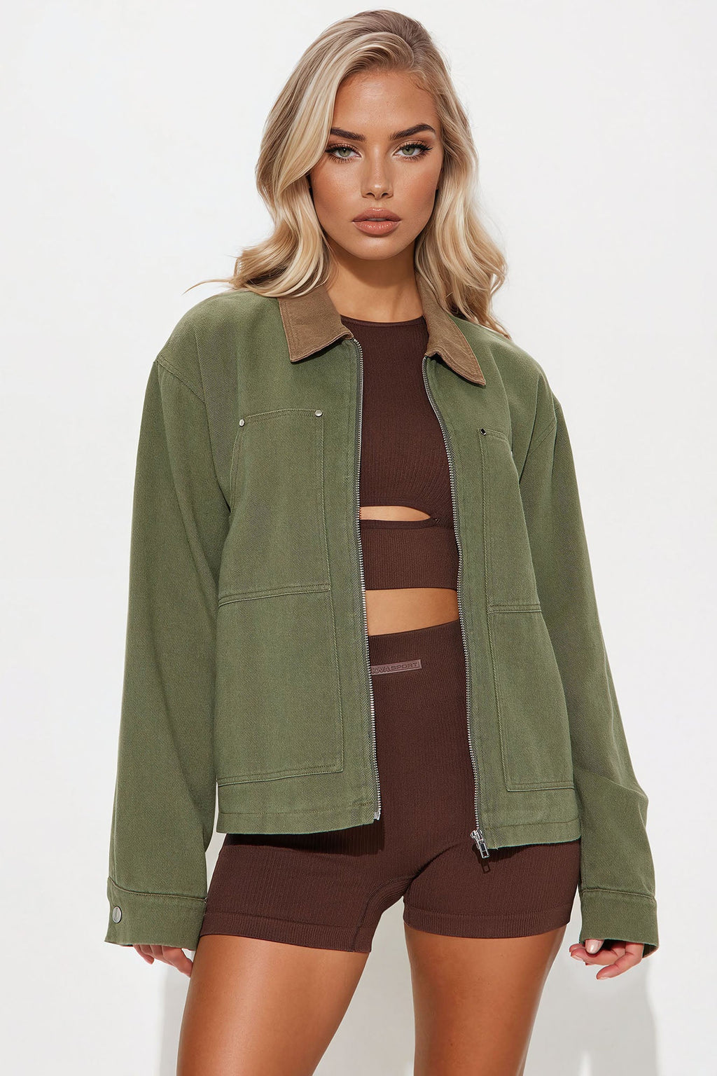 Leila Barn Jacket - Olive