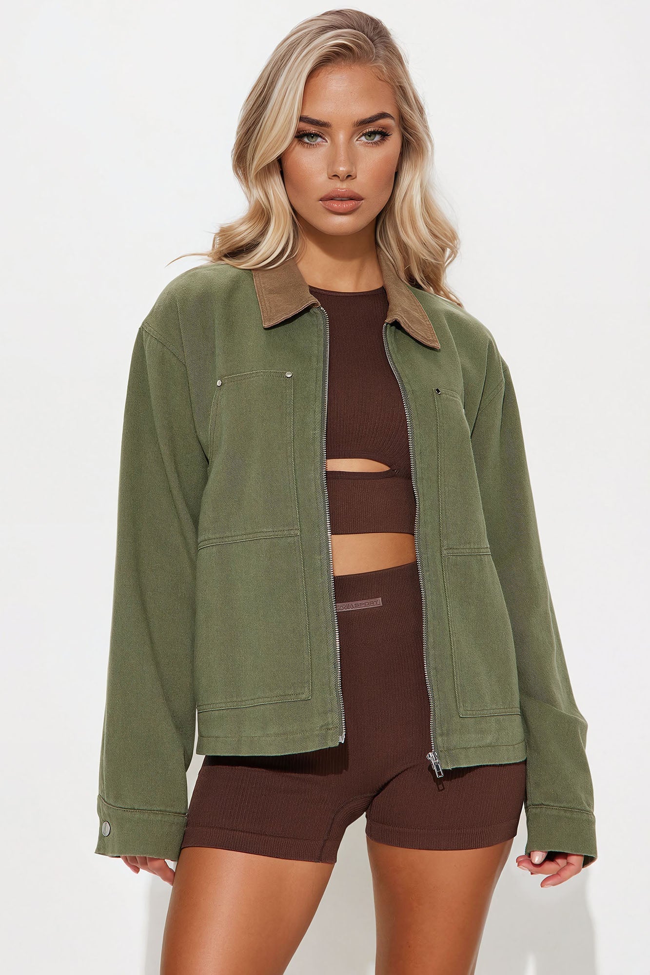 Leila Barn Jacket - Olive