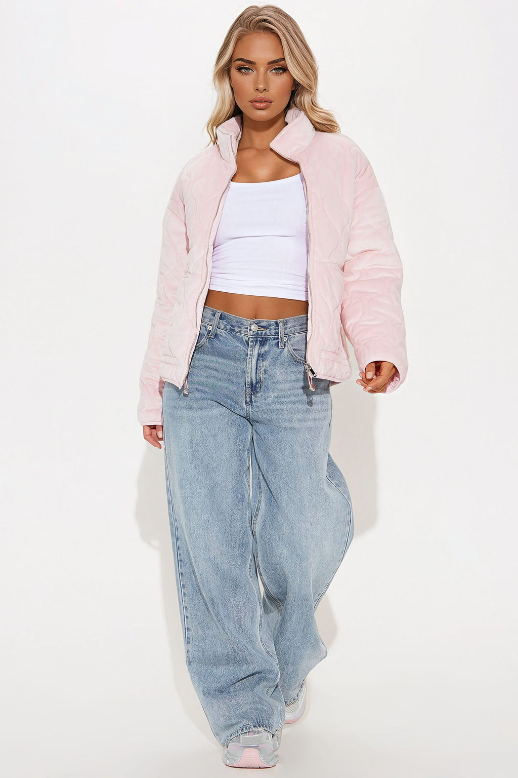 Ski Lift Lightweight Quilted Puffer Jacket - Pink