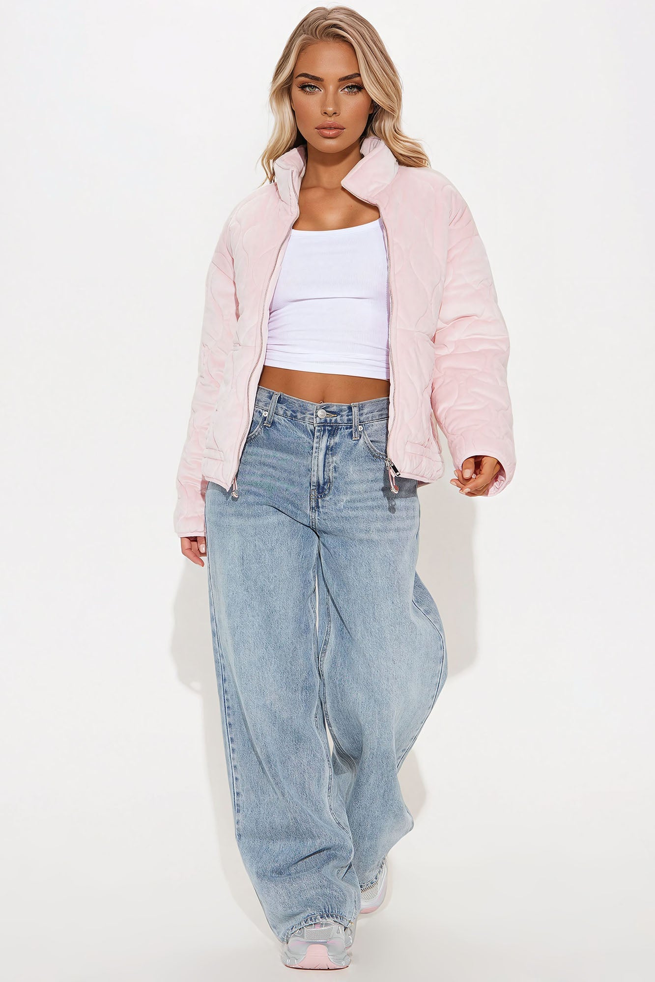 Ski Lift Lightweight Quilted Puffer Jacket - Pink