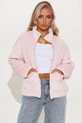 Ski Lift Lightweight Quilted Puffer Jacket - Pink