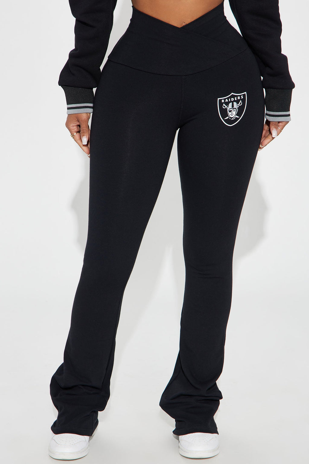 Here To Dominate Raiders Flare Pant - Black