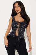So Sweet Polka Dot Top - Black/White